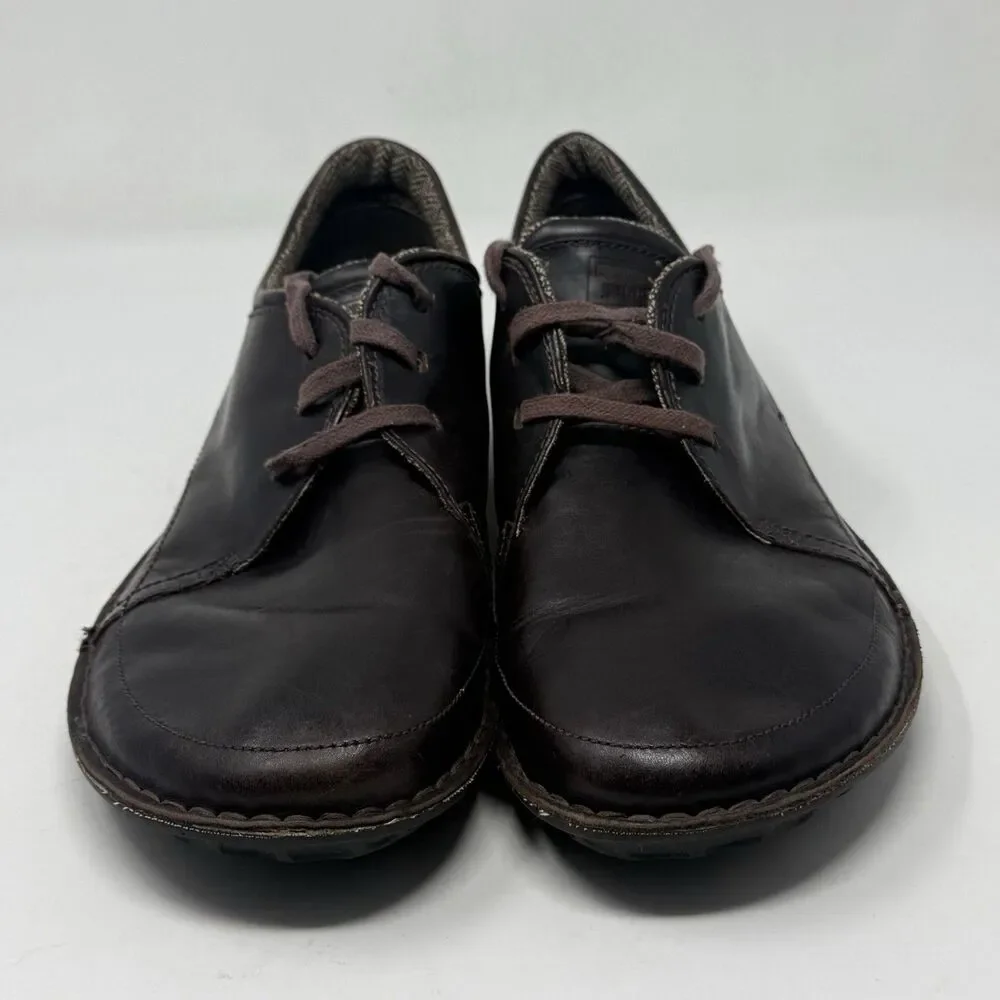 Patagonia Loulu Shoes Mens 14 Brown Leather Outdoor Walking Minimalist Lace Up